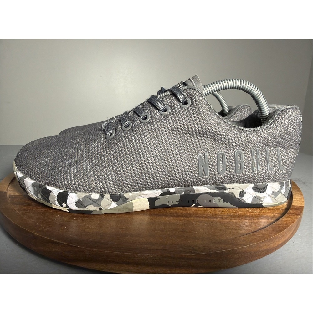 NOBULL Gray Swirl Outwork Trainer Shoe Womens 10.5 Mens 9 Wild Camo Sneaker